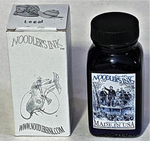 Noodlers Fountain Pen Ink Bottle - Legal Blue, 3oz Glass Bottle